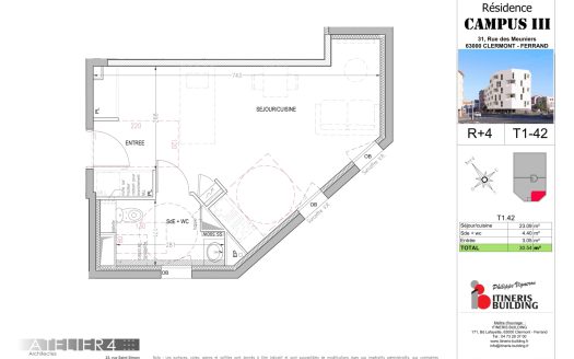 T1 n42 – Résidence CAMPUS III