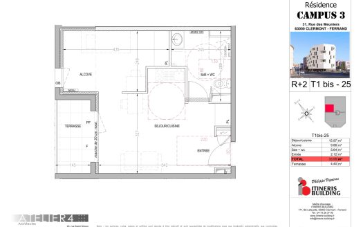 T1 BIS n25 – Résidence Campus III