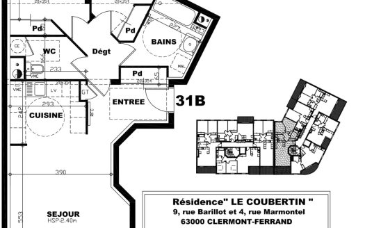 T3 n31 B Résidence Le Coubertin