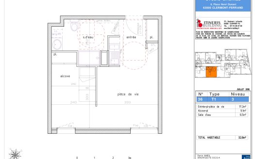 T1 Bis n36 – Résidence Studio Gabriel
