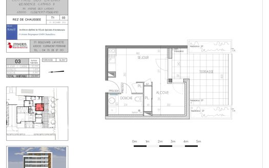 T1 bis n03 – CAMPUS II – Chauffage inclus