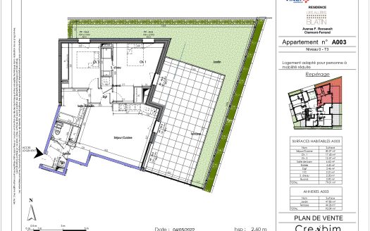 T3 nA003 résidence Les Allées Blatin