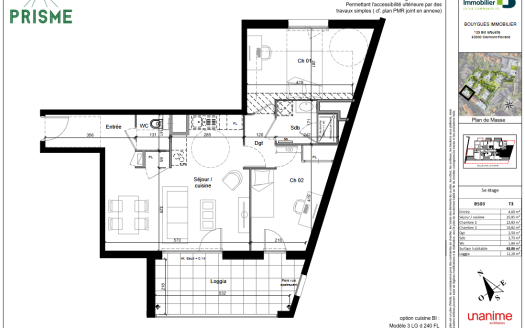 T3 n503B Résidence Prisme