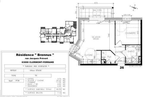 T2 n26 – Résidence BRENNUS