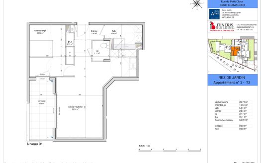 T2 n01 Résidence Villa Florale