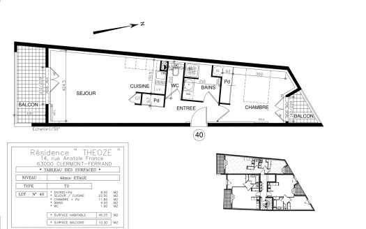 T2 n40 – Résidence Théoze