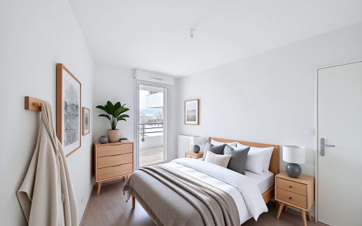 CLERMONT-FD SUD – Type 3 récent, 70 m2 avec balcon 15 m2 et garage fermé