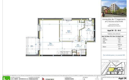 T2 n34 résidence Elena – Quartier Facs