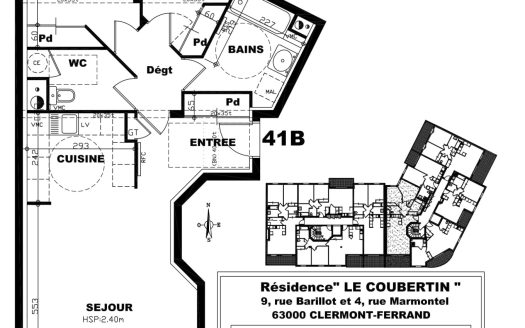 T3 n41B – Résidence Le Coubertin