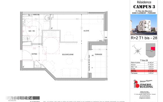 T1bis n28 – Résidence Campus III