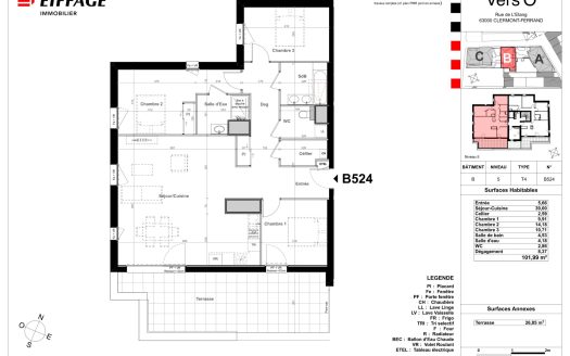 T4 nA524 résidence Vers’O