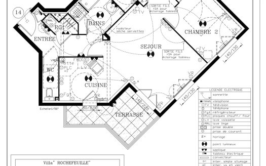 T3 meublé n14 Résidence Rochefeuille