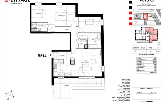 T4 nA514 résidence Vers’O