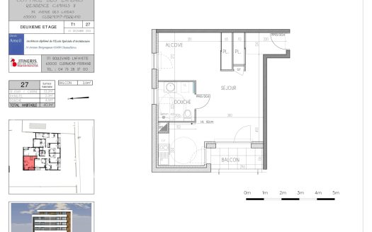T1 bis n27 – Campus II – Chauffage inclus